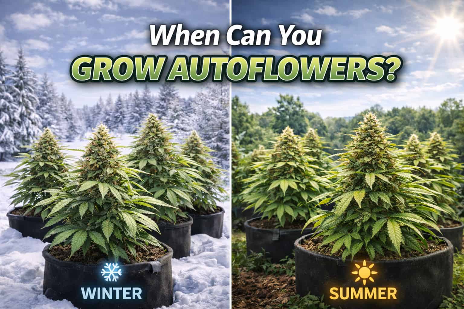When Can You Grow Autoflowers? Best Times Indoors & Outdoors