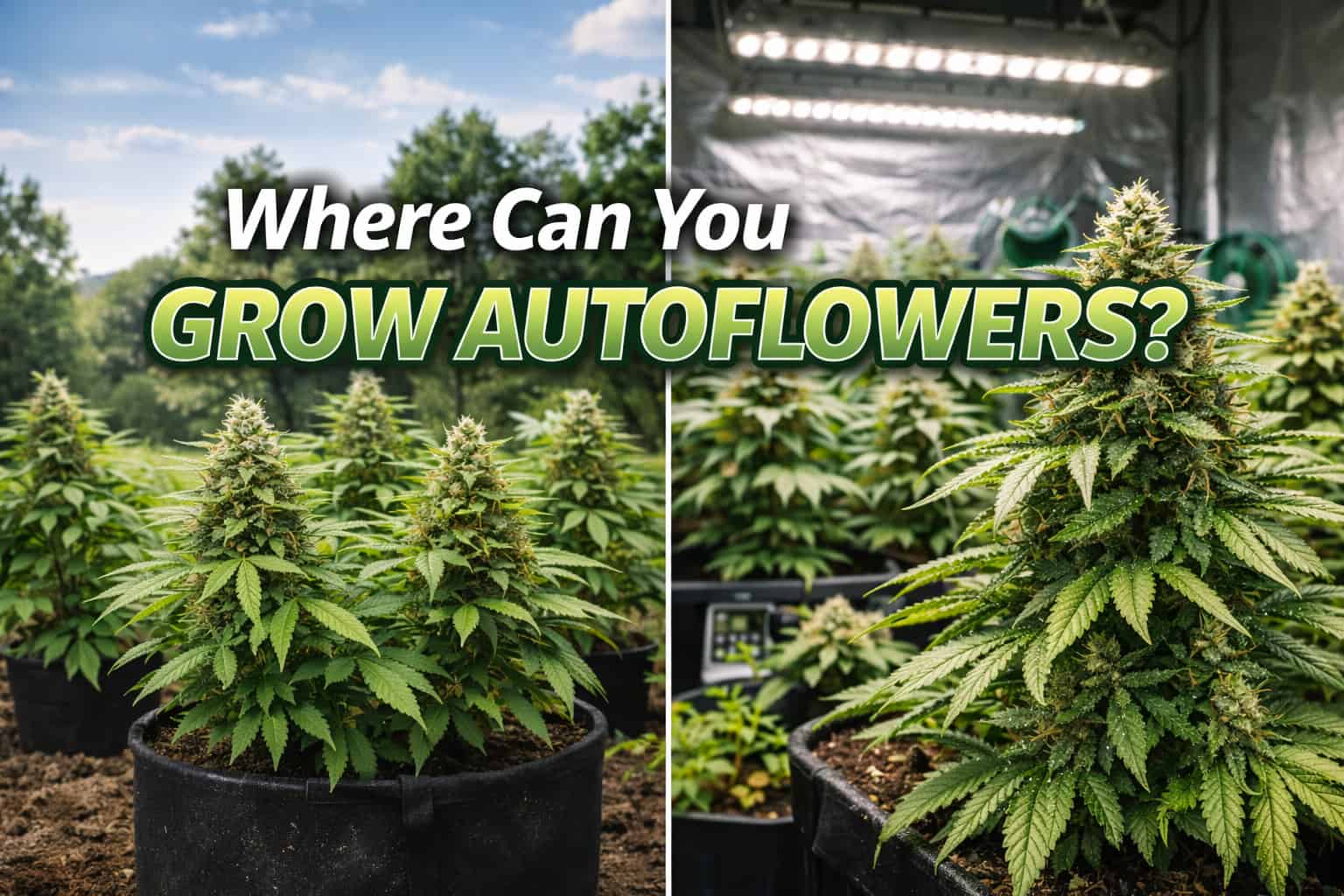 Where Can You Grow Autoflowers? Indoor, Outdoor & Greenhouse Guide